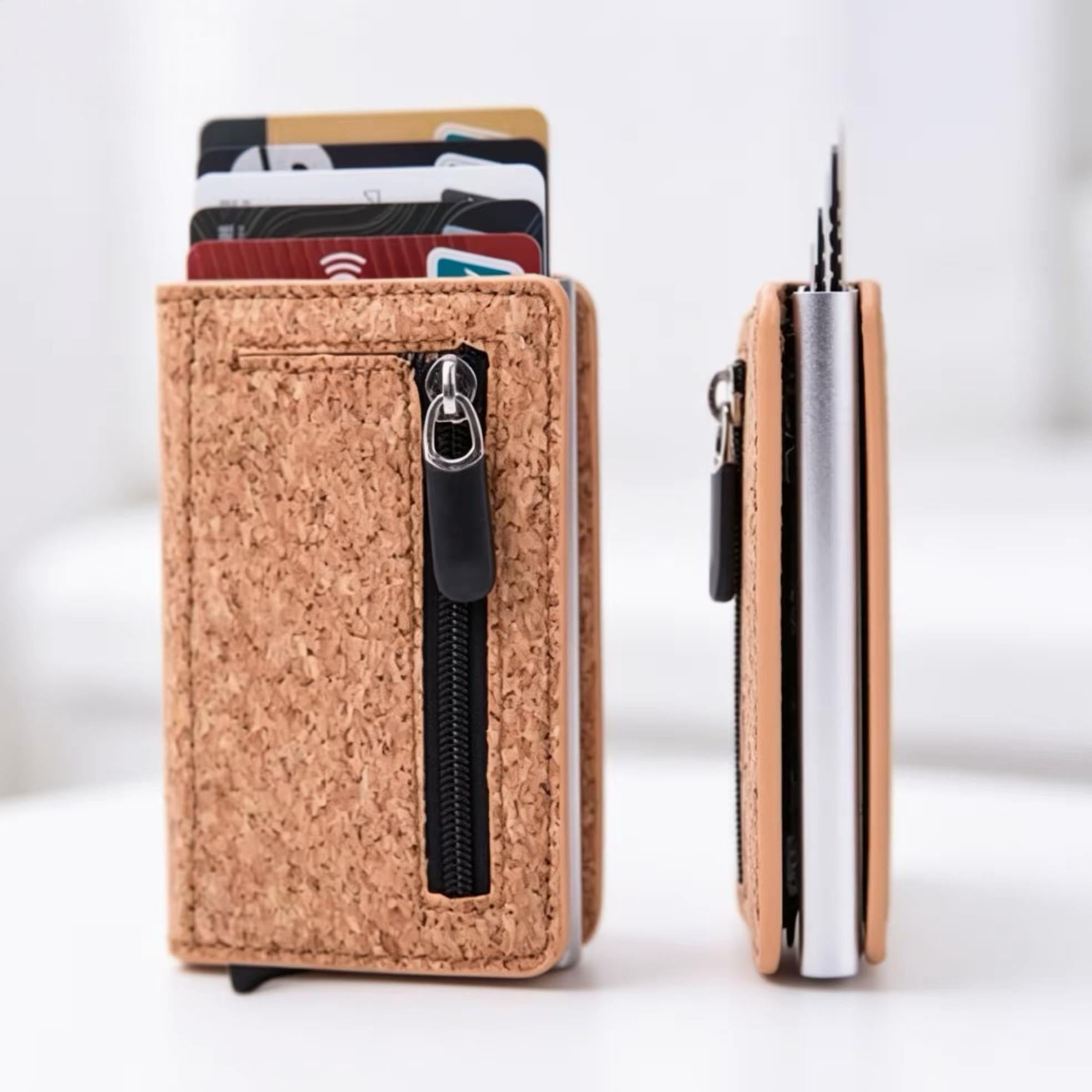Minimalist RFID Blocking Leather Wallet - Premium Slim Card Holder