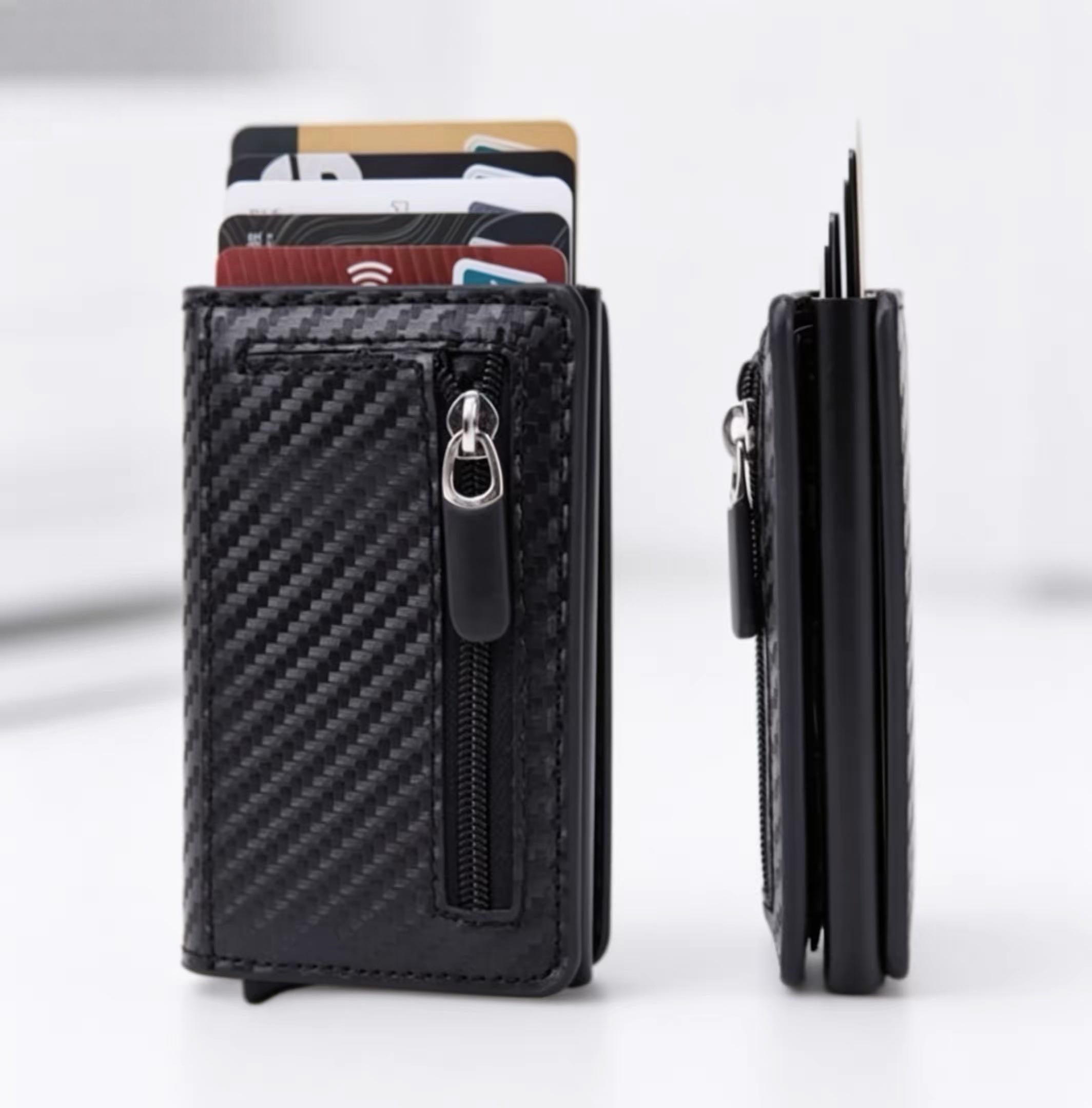 Minimalist RFID Blocking Leather Wallet - Premium Slim Card Holder